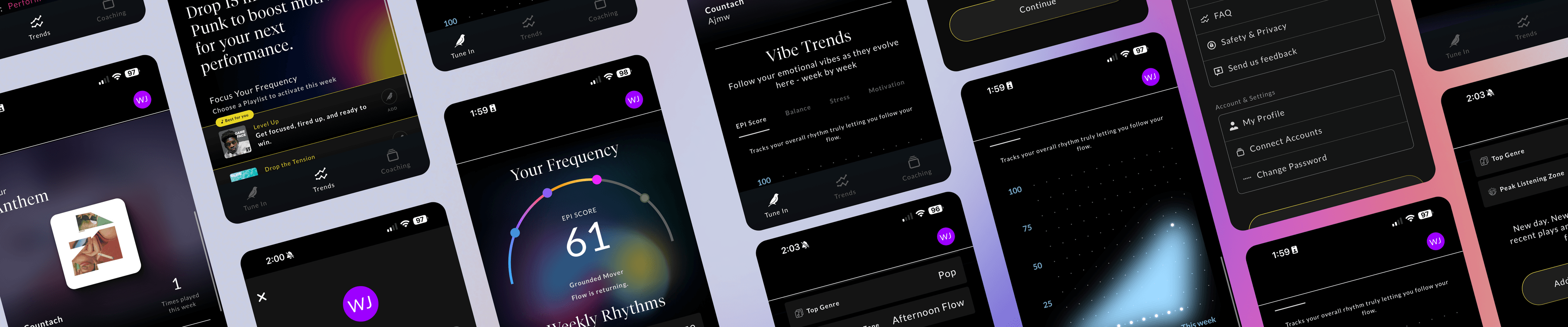 CHRP app screenshots