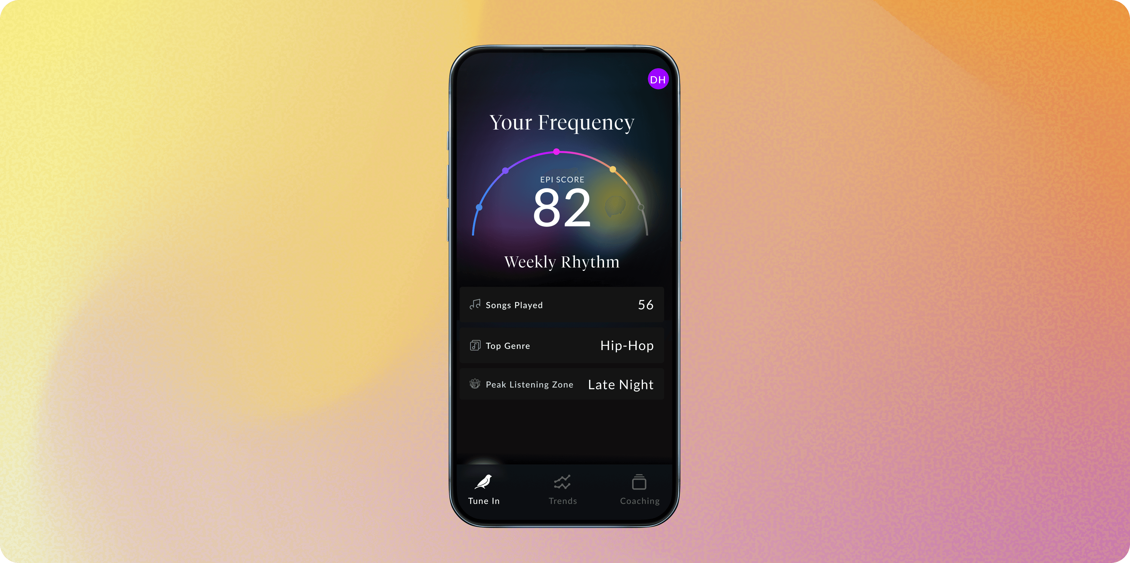 Sign up + connect your music